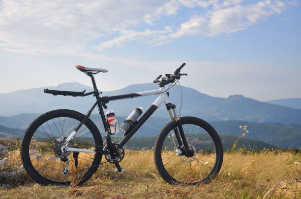 istock Bicycle out of the way under the mountain 831575164