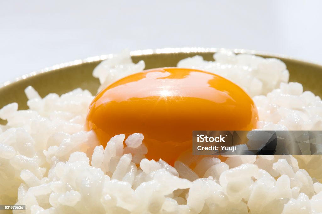 Japanisches Essen, Reis und Eiern - Lizenzfrei Ei Stock-Foto