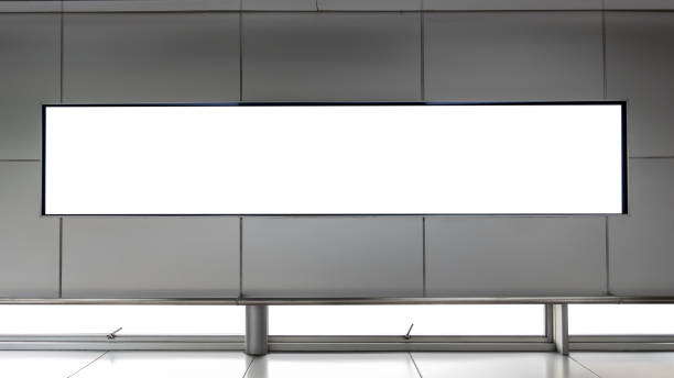 istock Blank LED TV screen on the wall for advertising media 831577956