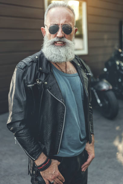 istock Glad elderly male person ready for ride 831581486