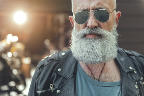 istock Glad elderly male person ready for ride 831581568