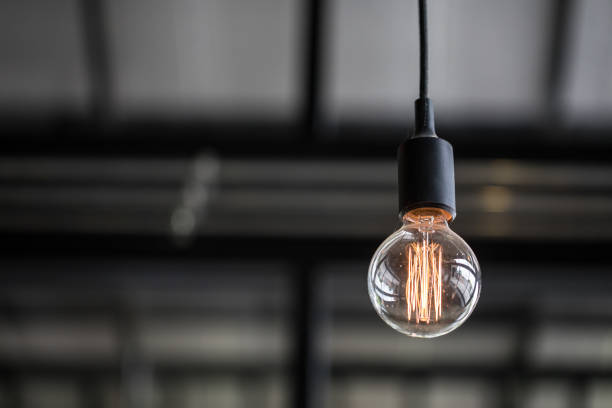 istock Luxury beautiful retro edison light lamp decor 831581844