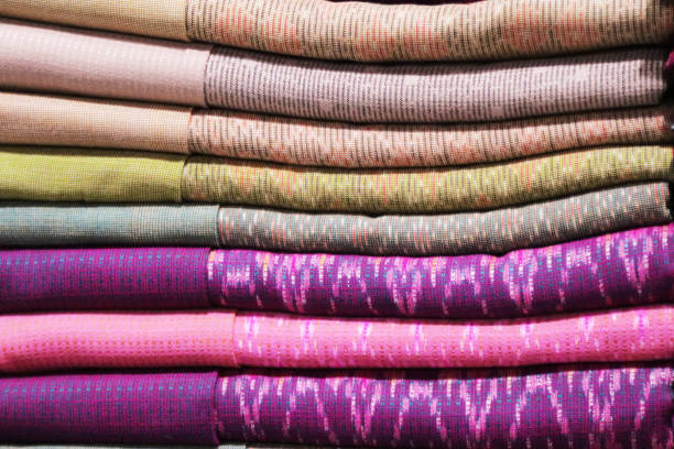 istock Handicraft traditional fabric of Thailand 831584966