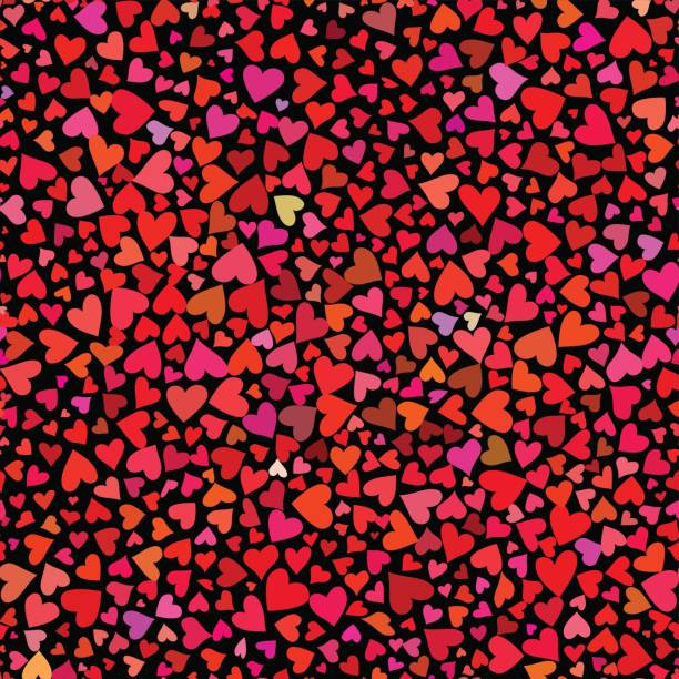 istock Seamless colorful vector hearts pattern. Texture for cover, paper, gift, fabric, textile. Ornament for Valentines Day 831585170