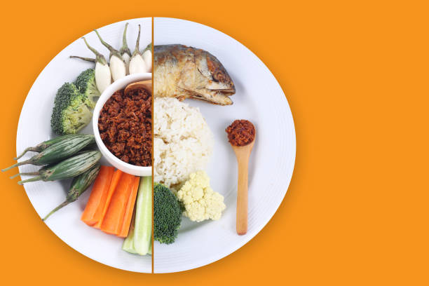 istock healthy food isolated on orange background 831593918