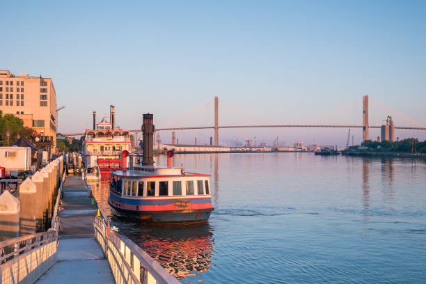 istock Historic District waterfront of Savannah, Georgia 831597920