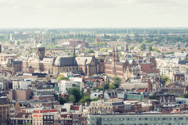 istock Royal Palace Amsterdam aerial view 831605176