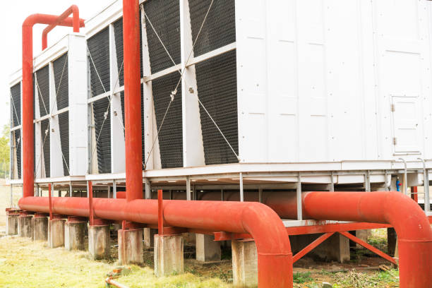 istock A row of air conditioning units on a rooftop. 831606636
