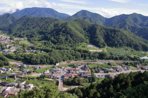 istock view from Yamadera in Yamagata, Japan 831618132
