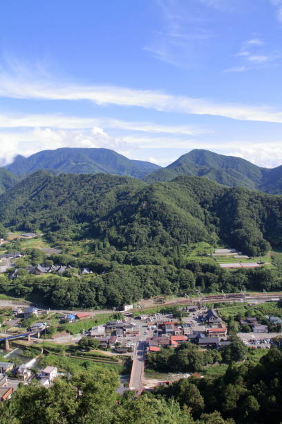 istock view from Yamadera in Yamagata, Japan 831618146