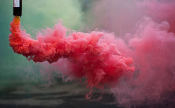 istock coloroful pink smoke bombs 831622452