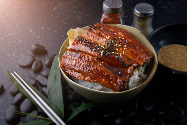 istock Japanese eel grilled with rice or Unagi don. 831623044