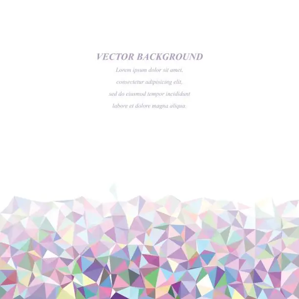 Vector illustration of Colorful triangle mosaic background