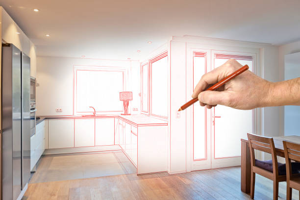 istock Modern Kitchen in renovated house 831627576