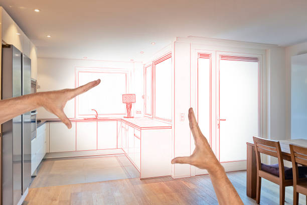 istock Modern Kitchen in renovated house 831627830