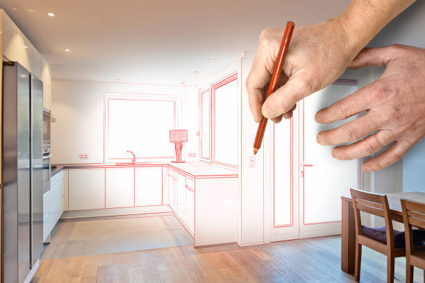 istock Modern Kitchen in renovated house 831627834