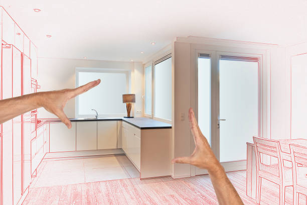 istock Modern Kitchen in renovated house 831630114