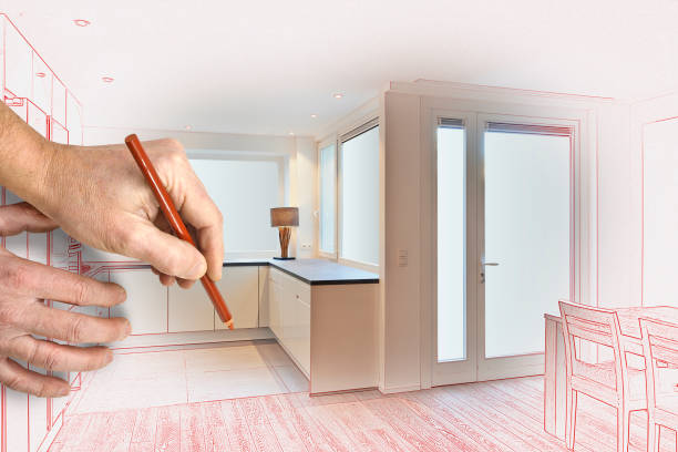 istock Modern Kitchen in renovated house 831630132