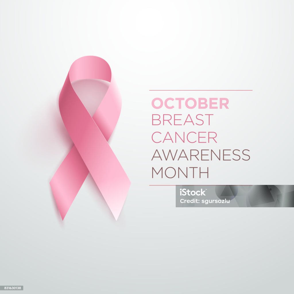 Лента осведомленности рака молочной железы - Векторная графика Розовый роялти-фри