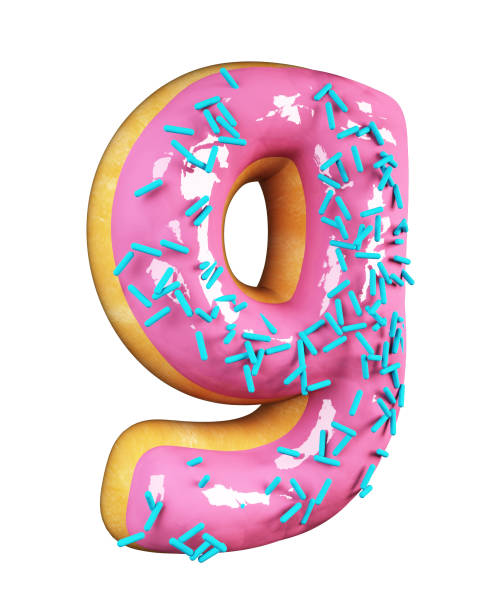 istock Rose Glazed Donut. Letter G 831638132