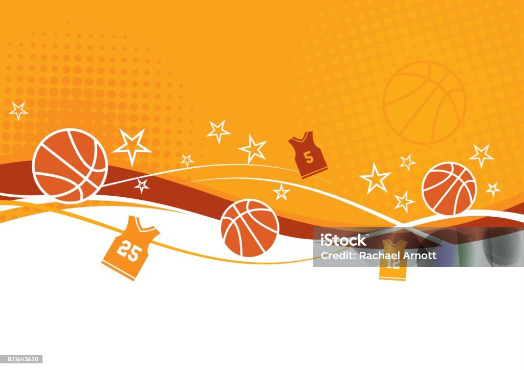 Fondo abstracto de baloncesto - arte vectorial de Baloncesto libre de derechos
