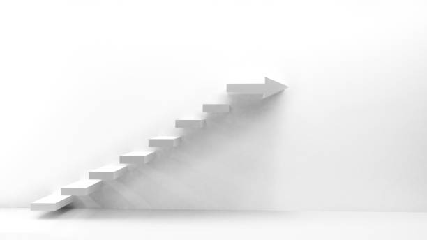 istock stairs with arrow at the top 831644842