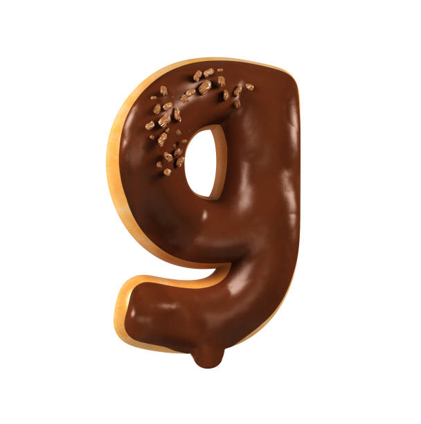 istock Chocolate Donut Font Concept. Delicious Letter G 831656992
