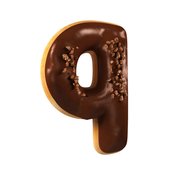 istock Chocolate Donut Font Concept. Delicious Letter Q 831659712