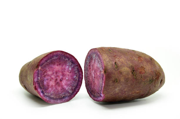 istock Purple sweet potato isolated 831660034