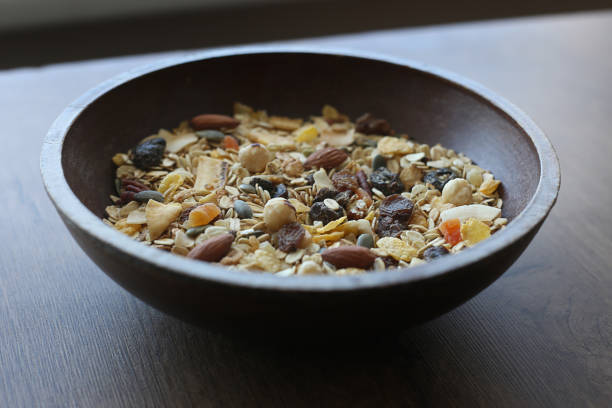 istock Muesli with nuts and tropical dried fruits. 831660306