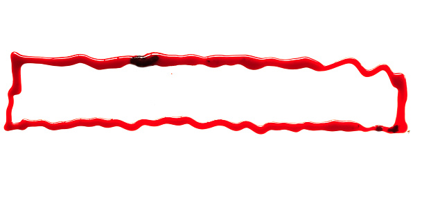 Ed Paint Frame Red Paint Frame On A White Background Stock Photo - Download Image Now ...