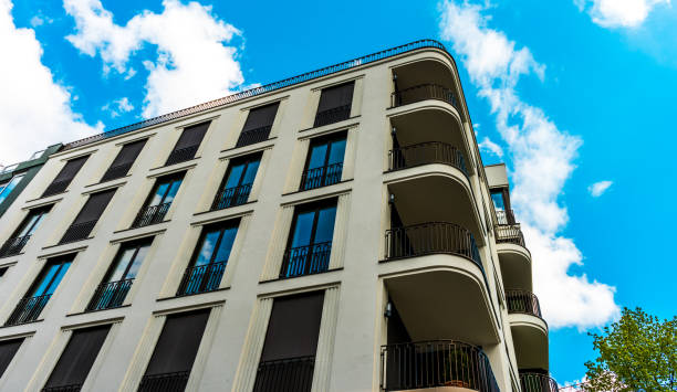 istock apartment building with curved balconies 831660624