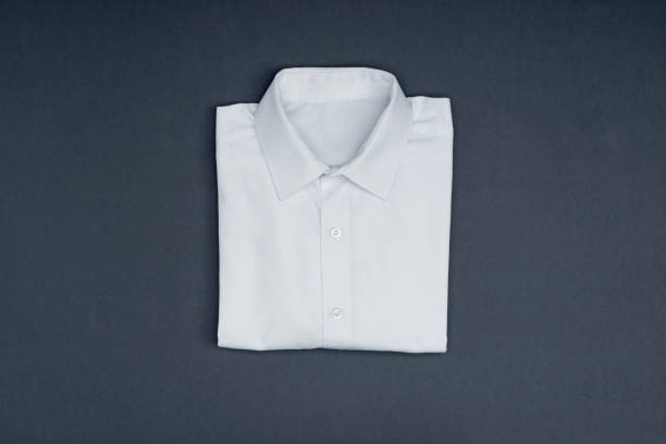 camicia in cotone bianco - plain shirt foto e immagini stock