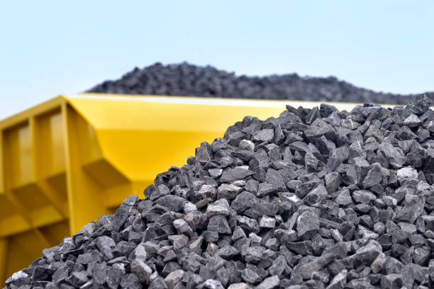 istock Heap of raw materials crushed stones 831664814