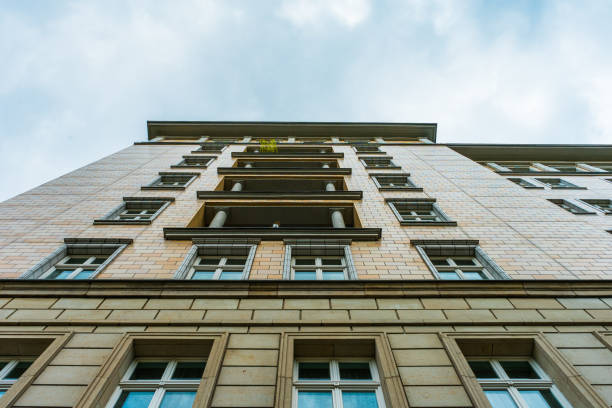 very low angle view of apartment building in berlin