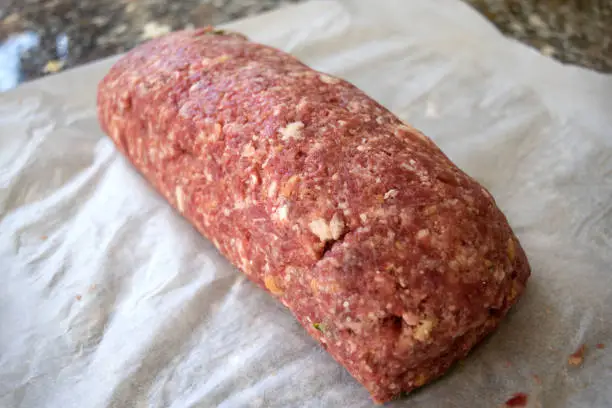 making classic meatloaf with ground beef