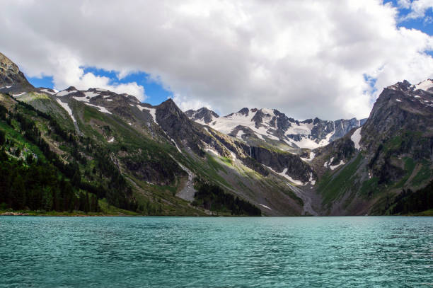 istock Mountain lake, Russia, Siberia 831672804