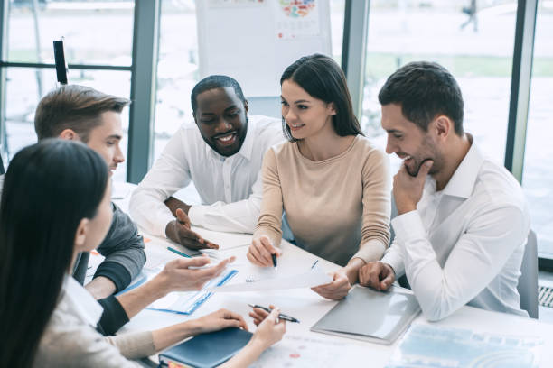 istock Group of people business meeting team work concept 831678804