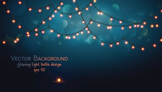 Bulb Design Background Glowing Light Bulbs Design Abstract Background Vector Illustration ...