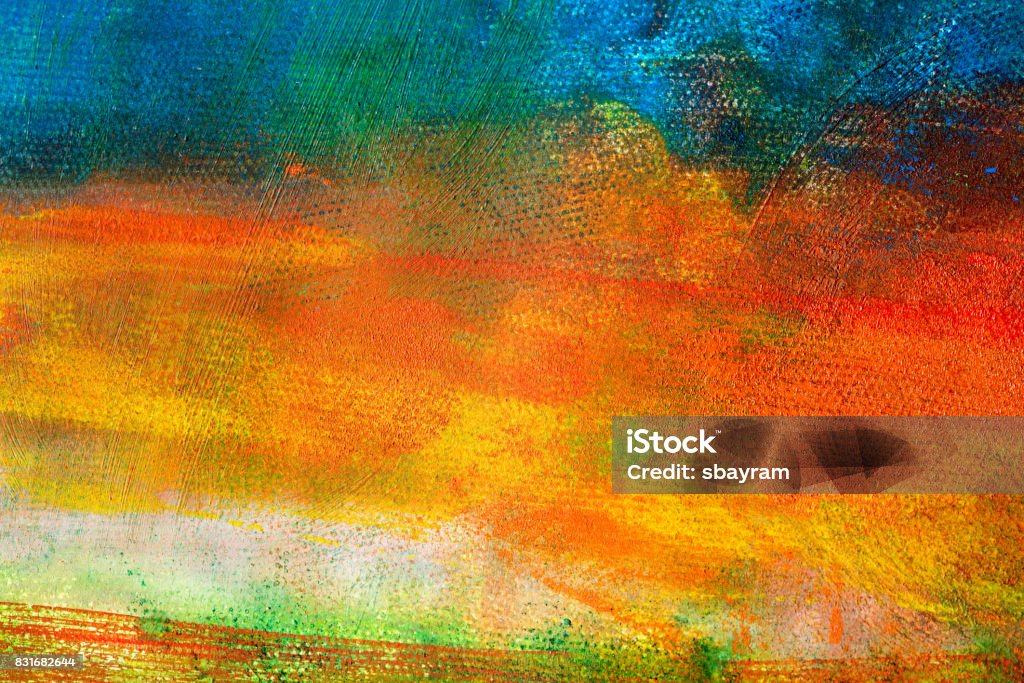 Abstract painted colored art backgrounds This is a closeup from oil painting on canvas made with high quality artist paints and tools. Showing paintbrush strokes and traces from palette knives. Photographed in daylight with Canon EOS 5DS R and 180mm macro lens. Suitable as backgrounds, wallpaper or decorative art. Created by me. Oil Paint Stock Photo