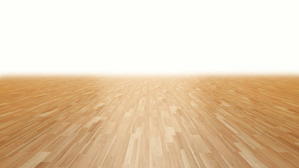 istock Wood floor fading into white background 3d rendering 831683666