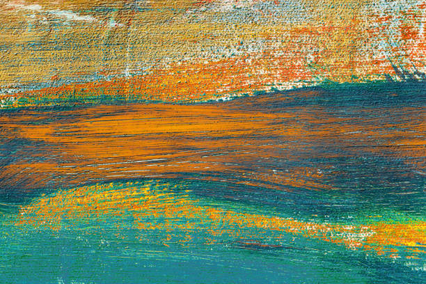 This is a closeup from oil painting on paper made with high quality artist paints and tools. Showing paintbrush strokes and traces from palette knives. Photographed in daylight with Canon EOS 5DS R and 180mm macro lens. Suitable as backgrounds, wallpaper or decorative art. Created by me.