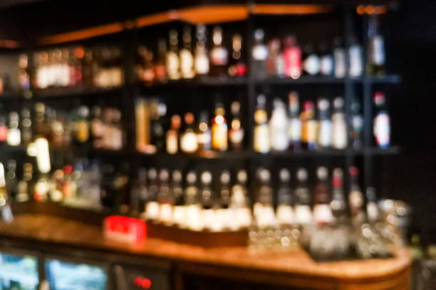 Blur vision perspective view of a drunk person in pub Blur vision perspective view of a drunk person in pub bar drunk visual stock pictures, royalty-free photos & images