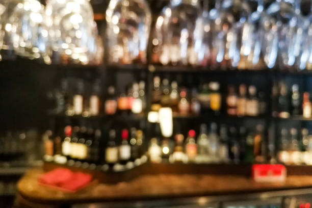 Blur vision perspective view of a drunk person in pub Blur vision perspective view of a drunk person in pub bar drunk visual stock pictures, royalty-free photos & images