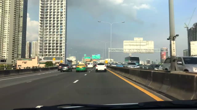 timelapse driving in Bangkok, Thailand