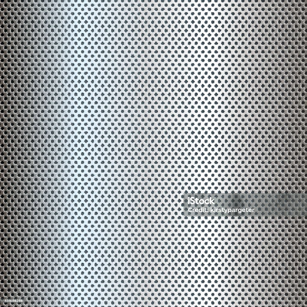 Perforated Metal Background Stock Illustration - Download Image Now