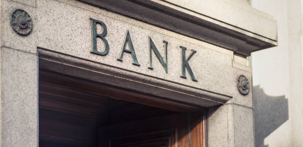 istock Traditional Bank sign 831688562