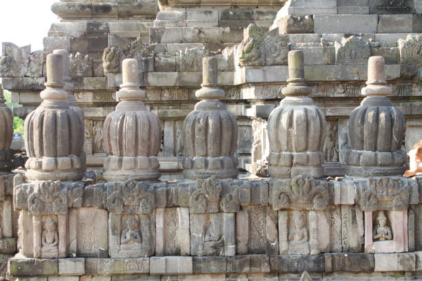 istock details of Prambanan temple, hindu temple in central java 831700604