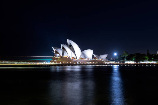 sydney opera house  - circular quay concert hall sydney opera house sydney australia stock-fotos und bilder