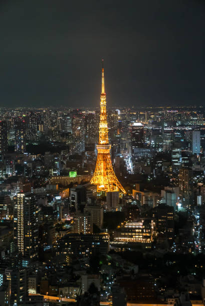 istock Tokyo Tower and urban city skyline 831715300